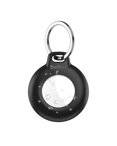 belkin wasserdichter airtag halter mit schlüsselanhänger, robust, kratzfest