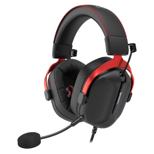 redragon h312 gaming-headset kabelgebunden 7.1 surround sound 50mm treiber abnehmbares mikrofon für pc ps4 ps5