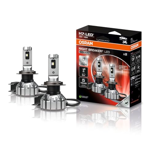 osram night breaker h7 led 6000k 12v bis zu 330% mehr helligkeit fern- und abblendlicht