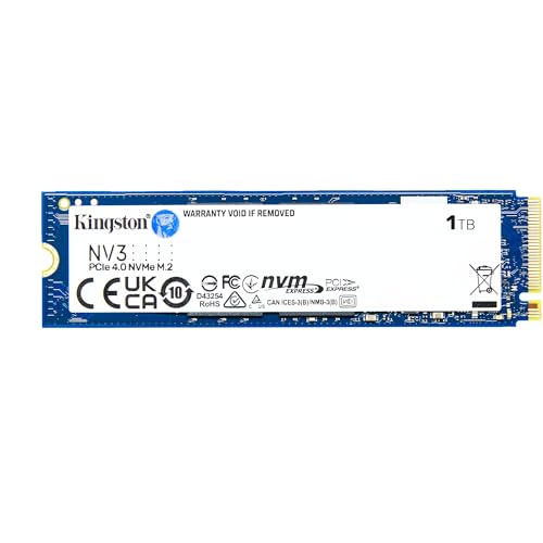 kingston nv3 ssd 1tb nvme pcie 4.0 m.2 2280 interne festplatte snv3s/1000g