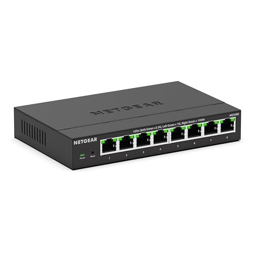 NETGEAR MS308E 8-Port Managed Multi-Gigabit Ethernet Switch 1G/2,5G Desktop