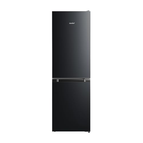 comfee' kühlschrank schwarz 156 kWh/Jahr mit led-licht, rcb169dk3