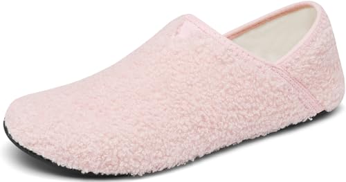 barfulker hausschuhe damen herren winter warme rutschfeste pantoffeln rosa 38/39 EU