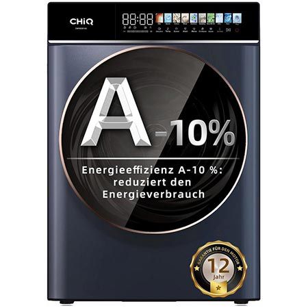 CHiQ waschmaschine cw106581ax mit led-screen 10kg energieeffizient 337,49