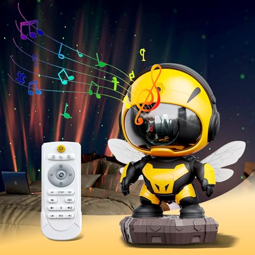 longzhuo sternenhimmel projektor mit fernbedienung und bluetooth, usb aufladung zur raumdekoration