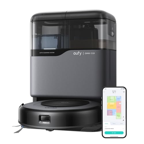 eufy saugroboter omni c20 mit auto-enteilung und wischfunktion, 7000pa, 8,5cm