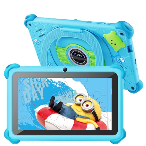 zcobro kinder tablet 7 zoll android 2gb ram 32gb rom wifi bluetooth türkis mit hülle