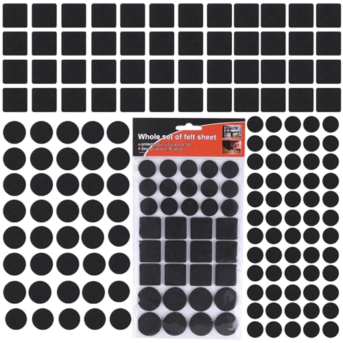 filzgleiter selbstklebend 140 stück 3mm dicke schwarz für stühle und möbel - derayee