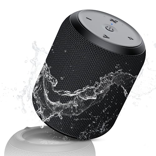 NOTABRICK Bluetooth Lautsprecher, IPX67 wasserdicht, 12h Spielzeit, SD/TF/AUX, tragbar für Badezimmer und Outdoor