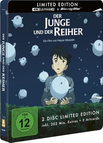 reiher, der junge - limited steelbook edition (4k ultra hd, blu-ray) von hayao miyazaki, studio ghibli