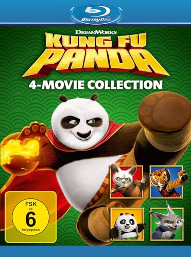 fu panda blu-ray box 1-4, inklusive amazon prime