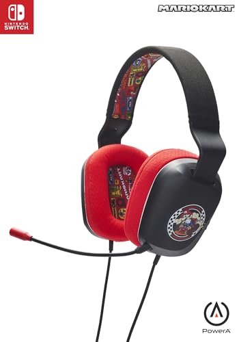 PowerA Kabelgebundenes Stereo-Headset für Nintendo Switch  Mario Kart