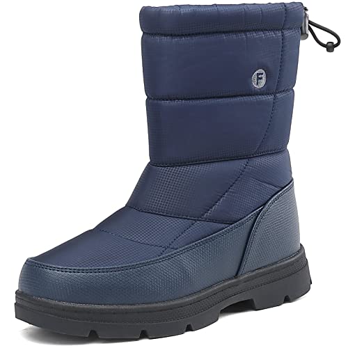 barfulker winterschuhe wasserdicht herren damen gefüttert trekking schneestiefel blau 44 eu