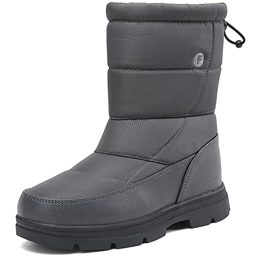 barfulker wasserdichte winterstiefel herren damen, warm gefüttert, grau 45 eu