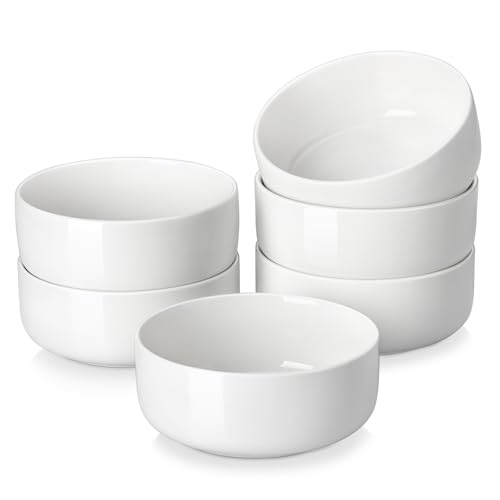 müslischalen set 6er MALACASA 700ml porzellan suppenschalen salatschüsseln keramik weiß