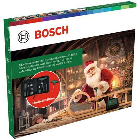 bosch adventskalender handwerkzeug 2024, 33-teilig für 39,99 (statt 49)