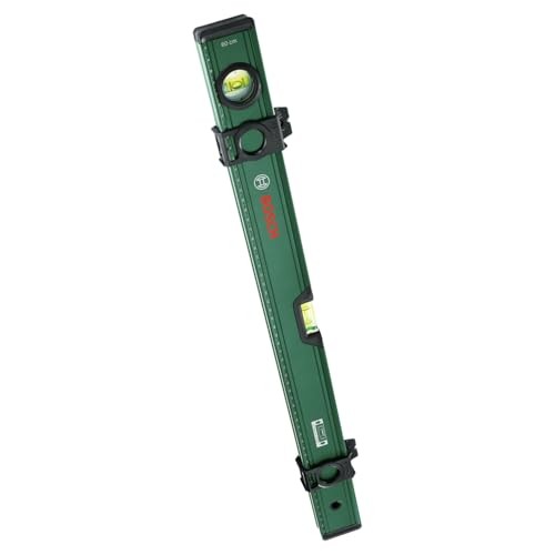 Bosch Wasserwaage 60cm Aluminiumgehäuse, Metrische Skala, 2 Markierungsschieber