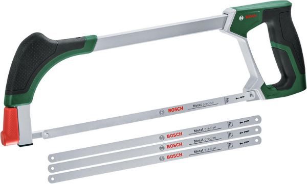 bosch bügelsäge 300mm mit 3 extra-sägeblättern für 24,99 euro