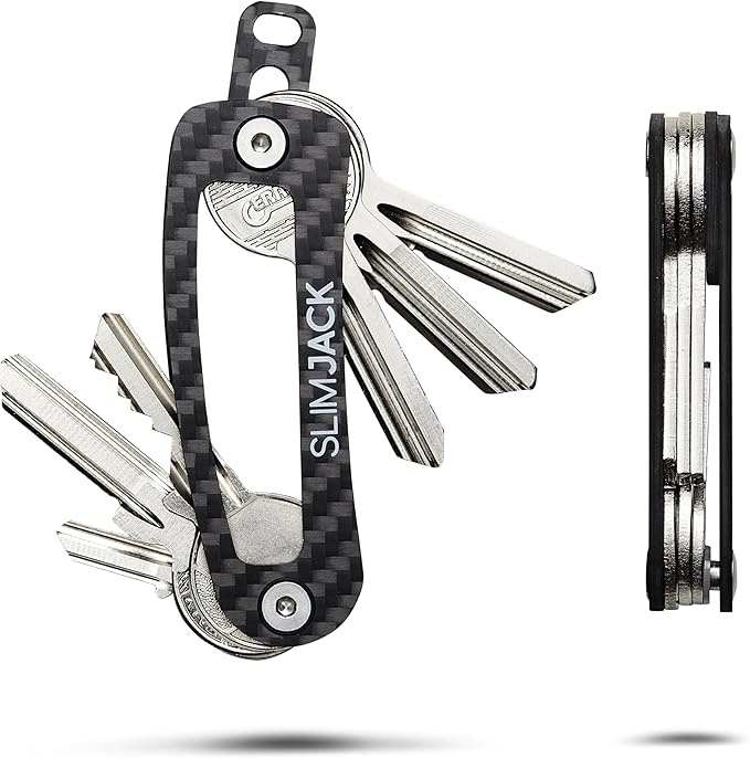 slimjack carbon schlüsselorganizer bis zu 14 schlüssel schlüsselhalter schlüsselbund