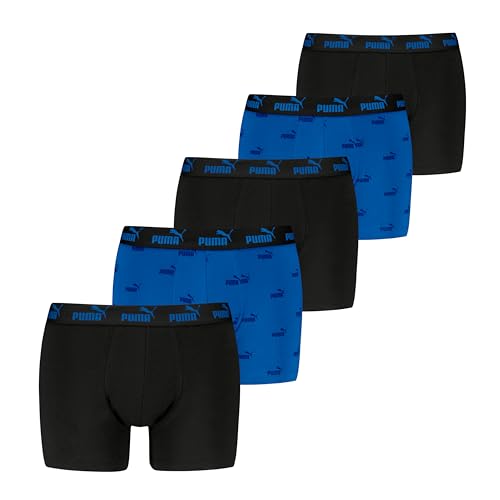 Produktbild: PUMA Boxer Herren Logo Print, Blau Combo, XL, 5er Pack