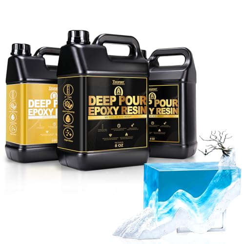 teexpert epoxidharz 0.7l 24oz kit, glasklar selbstnivellierend für tische 2:1