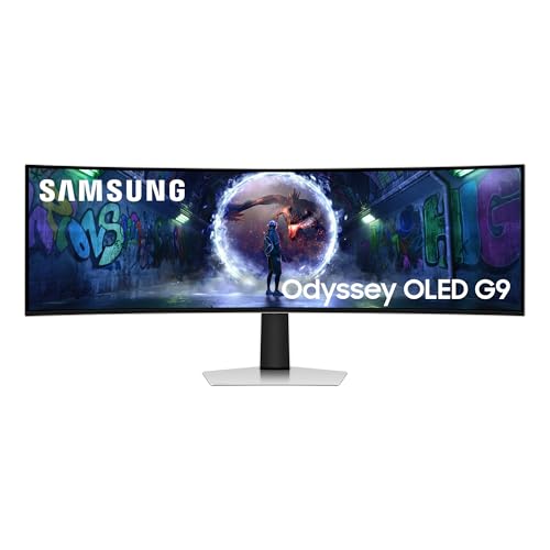 samsung odyssey 49 zoll oled gaming monitor mit gaming hub, ls49dg934suxen