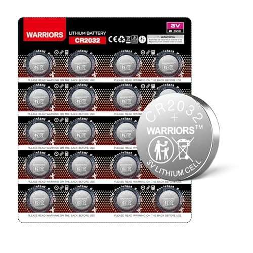 CR2032 Lithium Knopfzellen 20er Blister - Warriors