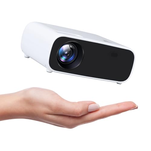 Produktbild: mini projector 18000 lumens 1080p bluetooth 5g wifi home cinema kompatibel mit ios android laptop usb schwarz