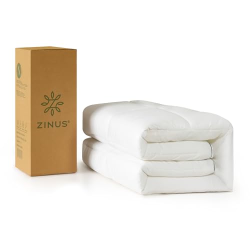 zinus bambus matratzenauflage 140x200 cm 5 cm dick maschinenwaschbar hypoallergen