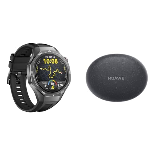 huawei watch gt 5 pro smartwatch 46 mm mit freebuds 5i, gesundheits- und sportfunktionen, gps