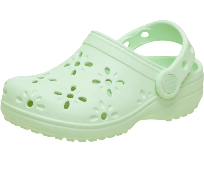 crocs kinder clogs blumenausschnitt größe 19/20 jade tint - unisex