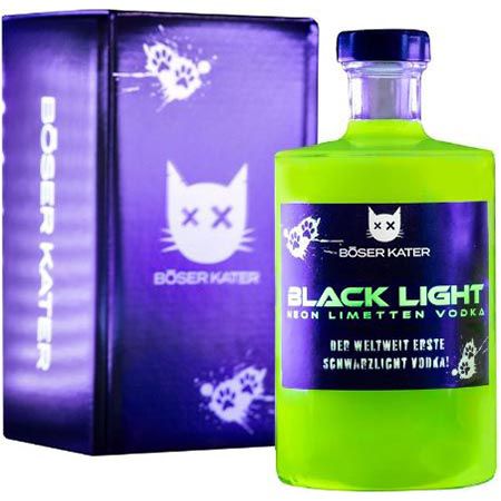 böser kater blacklight vodka 0,5l mit leuchteffekt 35,61 statt 42