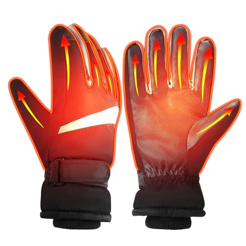 bestcool USB beheizte handschuhe männer, winter vollfinger touchscreen, wasserdicht, winddicht