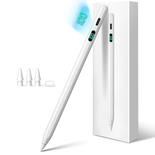 fojojo stift für ipad 2025-2018, pencil für ipad pro, air, mini, mit led-power-anzeige