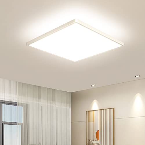 Produktbild: otren led deckenleuchte flach 3000k 1800lm quadrat für badezimmer küche wohnzimmer flur