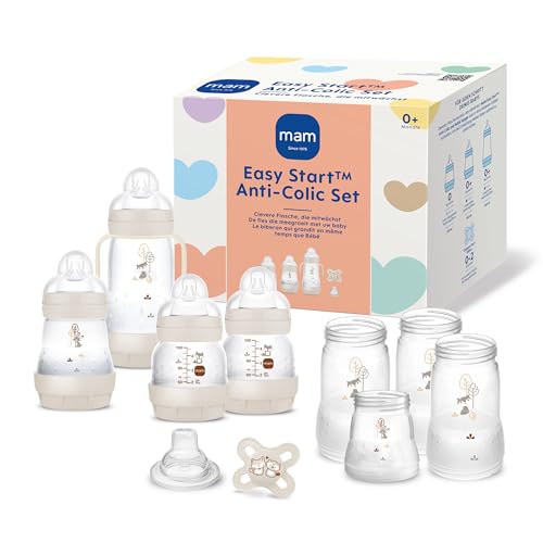MAM Easy Start Anti-Colic Starter Set - mitwachsende Flaschen, Schnuller, Griffe