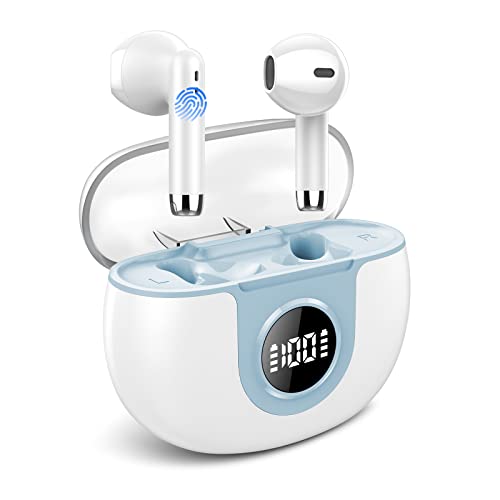 Bluetooth Kopfhörer kabellos 5.3 mit Mikrofon, In-Ear, LED Anzeige, 40 Std Akku, IPX7