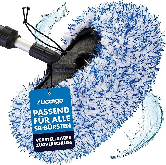 licargo brush cover für sb-bürsten - weicher, saugfähiger waschbürstenüberzug