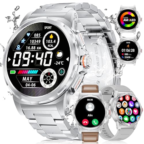 militär smartwatch herren LIGE 1,43" hd amoled mit telefonfunktion und fitness tracking