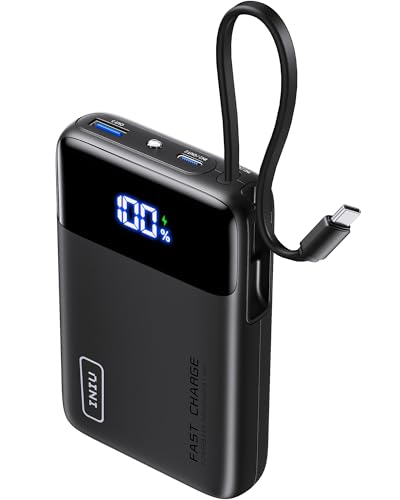 power bank INIU 20000mAh 22,5W mit USB-C Kabel, PD 3.0 für iPhone Samsung iPad