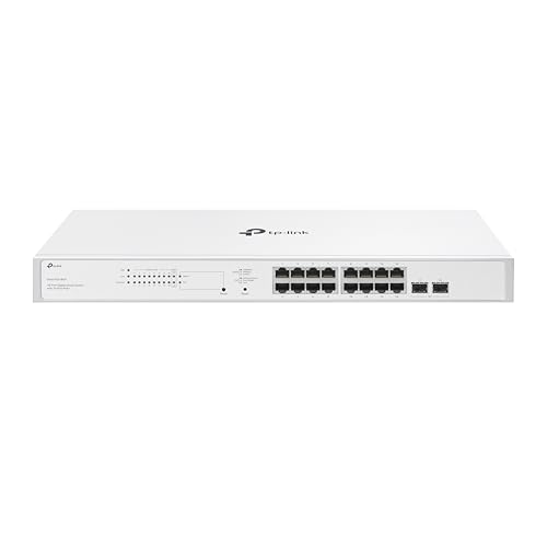 tp-link fest FS318GP switch 16 poE plus ports 2 SFP gigabit steckplätze