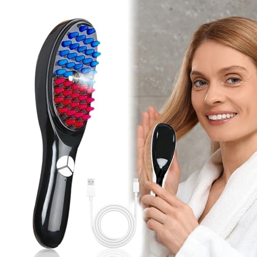 Produktbild: yushengtai therabrush 2-in-1 elektrischer massagekamm kopfhautbürste mit spray