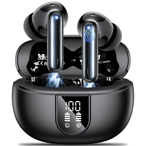 aovoce bluetooth kopfhörer in ear kabellos 5.3 42h bass sport wasserdicht mit mikrofonen