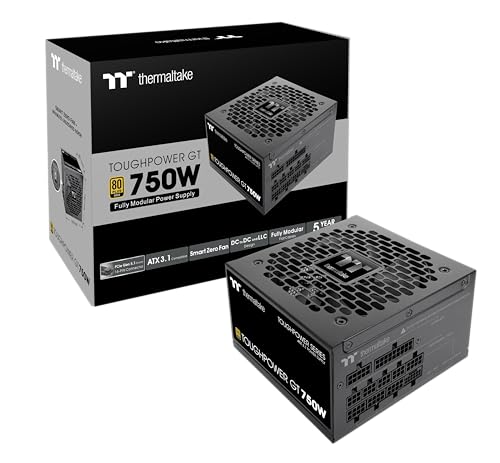 thermaltake toughpower gt 750w netzteil atx 3.1 modular 12-pin gold semi-passiv