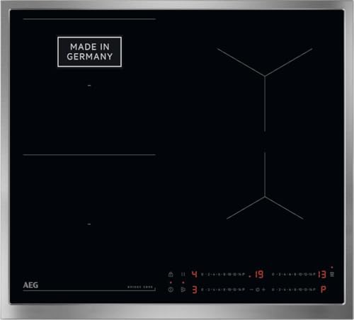 aeg induktionskochfeld 60 cm autark 4 flex-zonen bridge powerfunktion timer schwarz