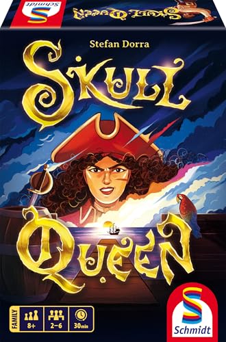 Skull Queen Kartenspiel | 7.3 BGG Bewertung | Strategiespiel für 2-6 Spieler