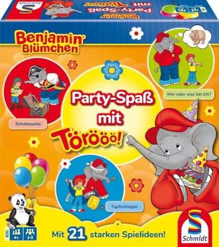 schmidt spiele benjamin blümchen kinderspiel party-spaß mit törööö mehrfarbig
