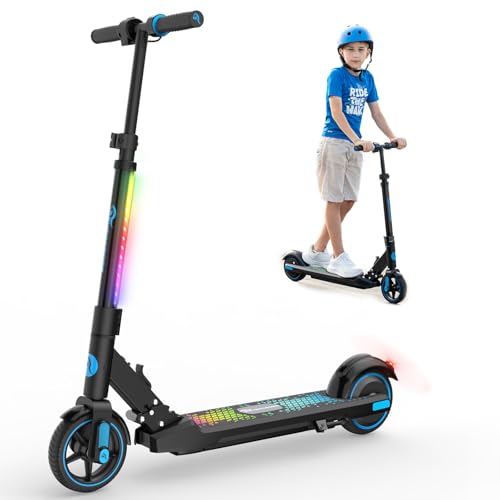 evercross ev06c elektroscooter für kinder 6-12 jahre, faltbar, 15 km/h, 8 km