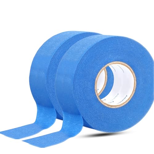 wufanc malerkrepp 48 mm x 50 m, 2 rollen blau, leicht ablösbar, rückstandsfrei