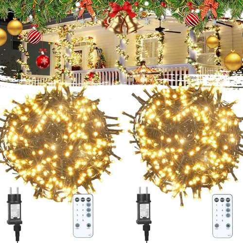 led lichterkette innen mit stecker, cluster weihnachtsbaum, 100-500 leds, außen/innen dekor